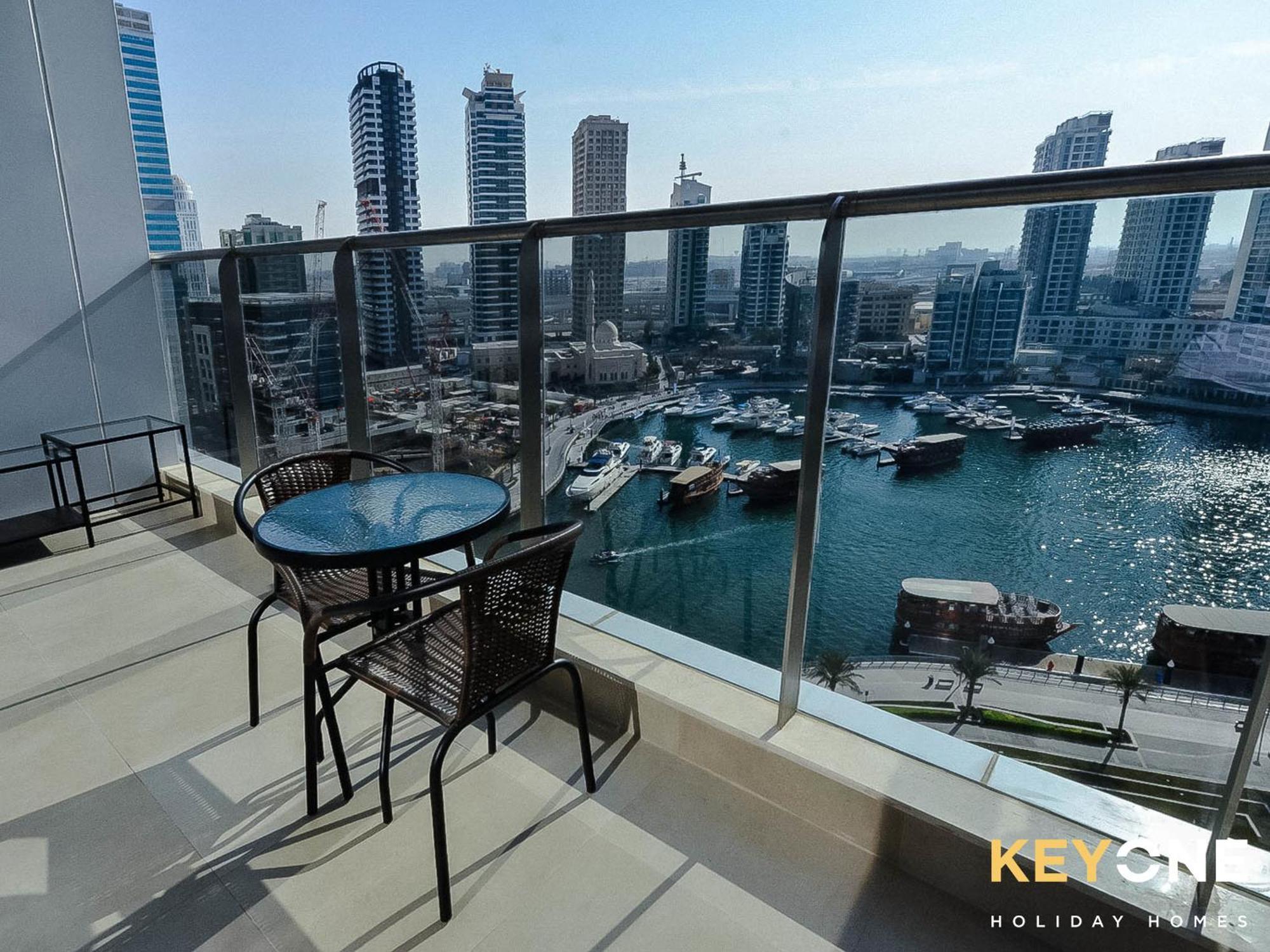 Sophisticated One Bedroom With Full Marina View Dubái Exterior foto