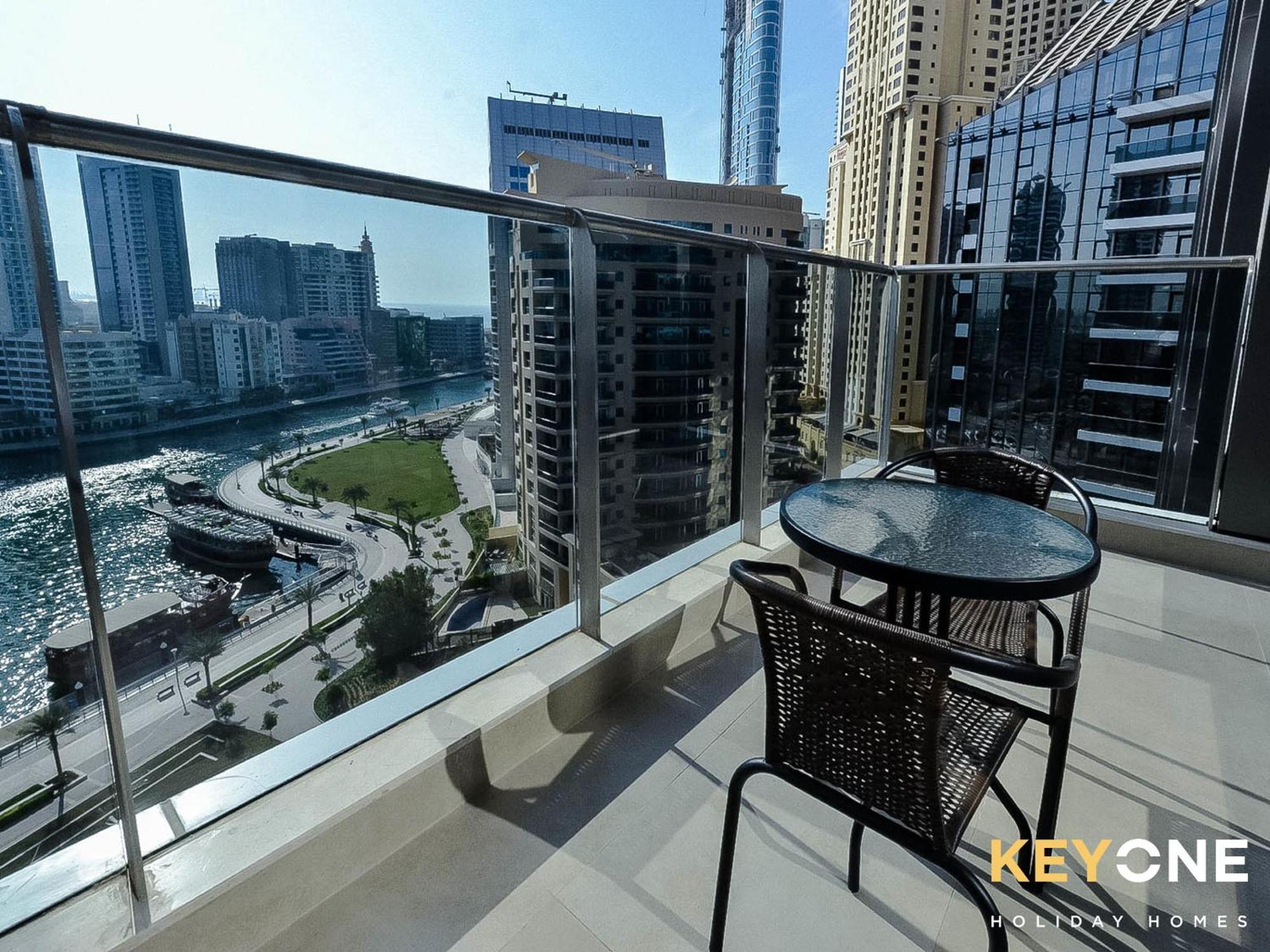 Sophisticated One Bedroom With Full Marina View Dubái Exterior foto